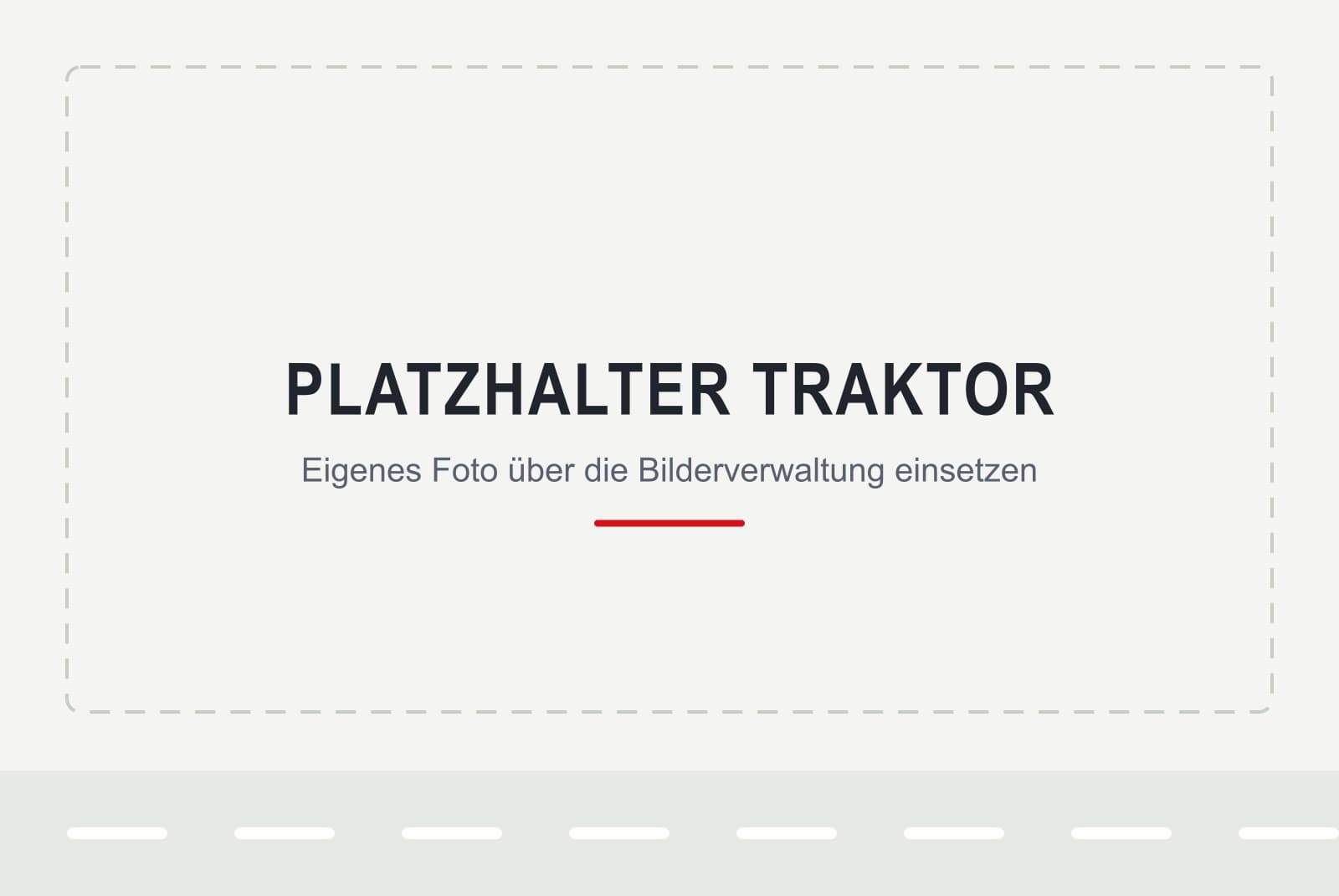 Platzhalter — hier kommt ein Foto des Schulungstraktors hin